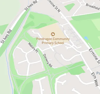 map for Pendragon Community Primary School