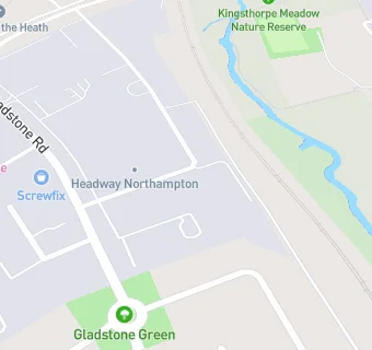 map for Headway Northampton