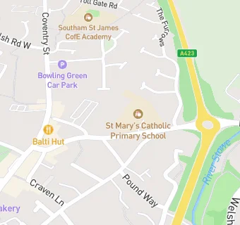 map for St Marys R C Combined School