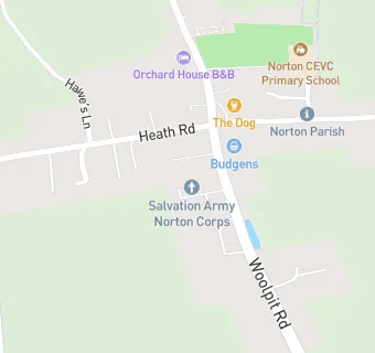 map for Norton Salvation Army Hall