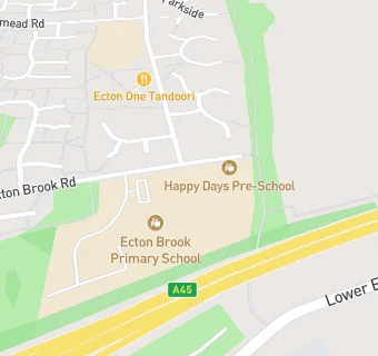 map for Ecton Brook Middle School