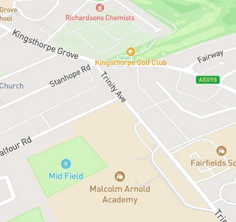 map for Malcolm Arnold Preparatory School