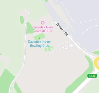 map for Daventry Indoor Bowls Club