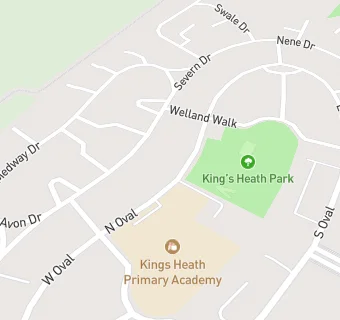 map for Kings Health & Lings Brook Practice