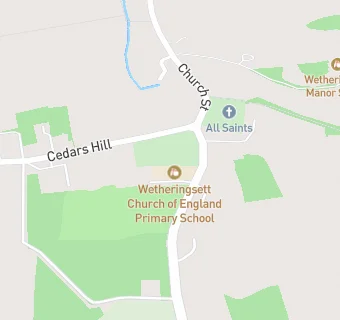 map for Wetheringsett Church of England Primary School