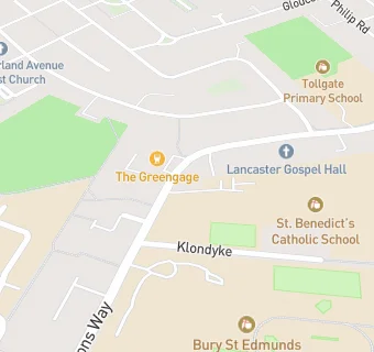 map for St Benedict's Catholic School