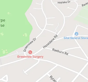 map for Greenview Surgery