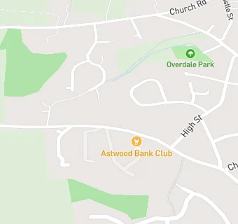 map for Astwood Bank Club