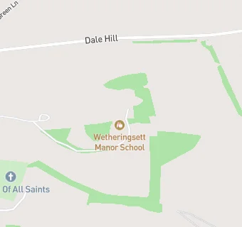 map for Wetheringsett Manor School