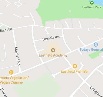 map for Eastfield Primary School