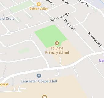 map for Tollgate Primary School