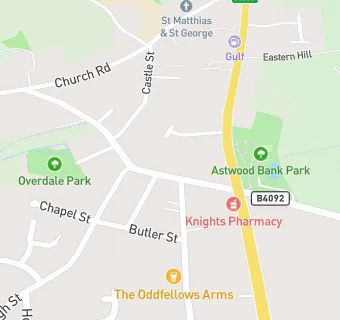 map for The Ridgeway Surgery