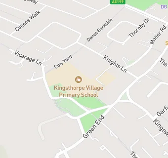 map for Kingsthorpe Village Primary School