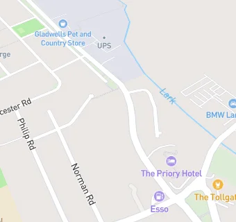 map for The Priory Hotel