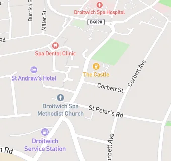 map for Worcester Road Dental Practice