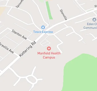 map for Manfield Health Campus