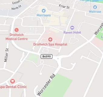 map for Compass Group At Droitwich Spa Hospital