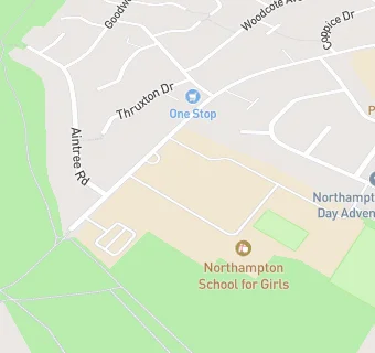 map for Northampton School for Girls