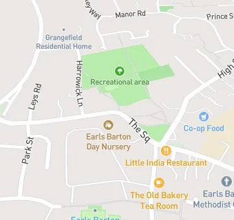 map for Earls Barton Day Nursery