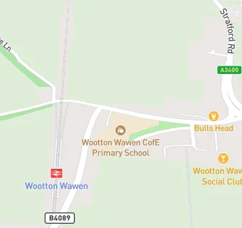 map for Wootton Wawen CofE Primary School