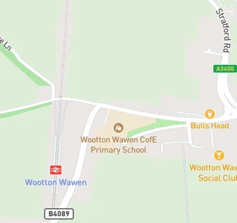 map for Wootton Wawen Social Club