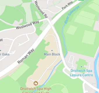 map for Droitwich Spa High School and Sixth Form Centre