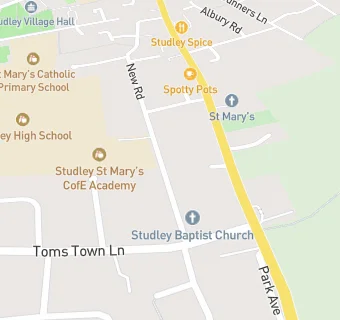 map for St Marys Studley C Of E Junior School