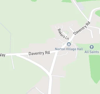 map for Norton Village Hall