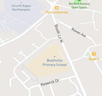 map for Boothville Primary School