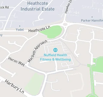 map for Nuffield Health, Fitness & Wellbeing Centre