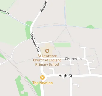 map for St Lawrence Church of England Primary School