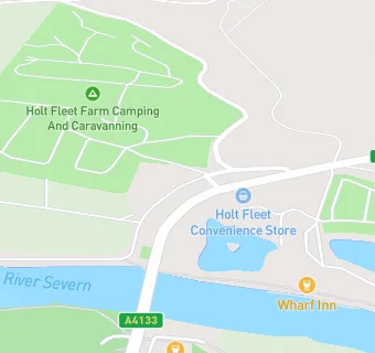 map for Holt Fleet Hot Food