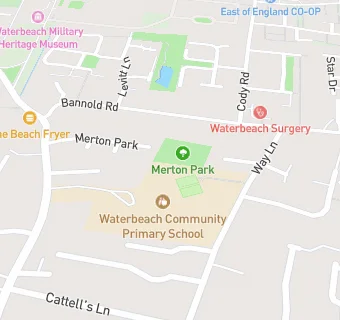 map for Waterbeach Community Playgroup