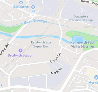 map for Droitwich Tandoori