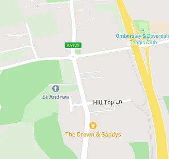 map for The Crown & Sandys Hotel