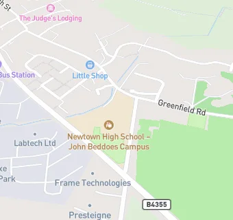 map for East Radnor Leisure Centre