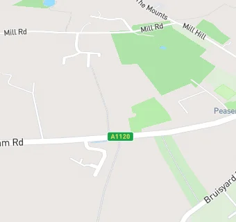 map for Peasenhall Primary School