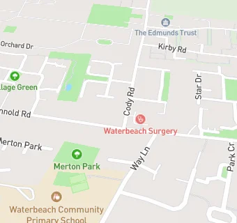 map for Waterbeach Surgery