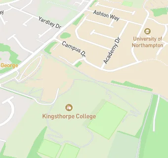 map for Kingsthorpe College