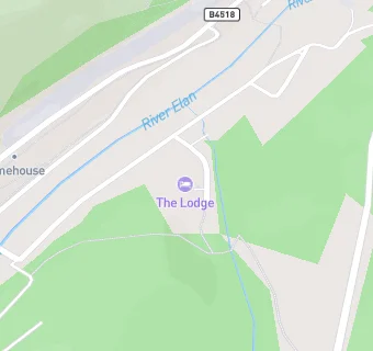 map for Elan Valley Lodge