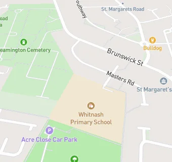 map for Whitnash Primary School