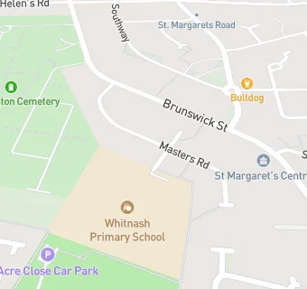 map for Educaterers Ltd at Whitnash Primary School