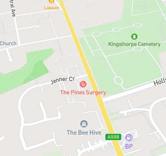 map for The Pines Surgery