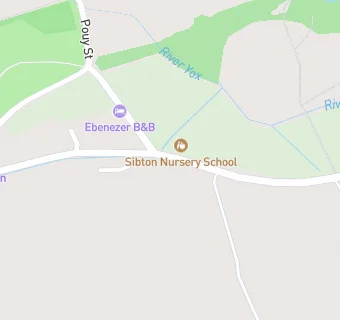 map for Sibton Nursery School