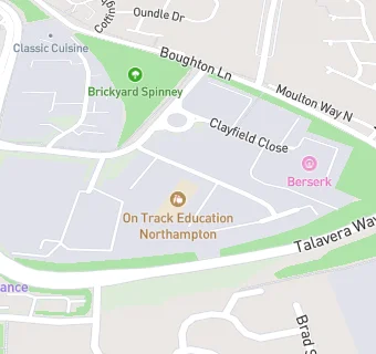 map for On Track Education Northampton