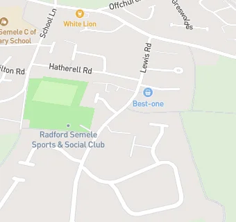 map for Radford Semele Sports & Social Club
