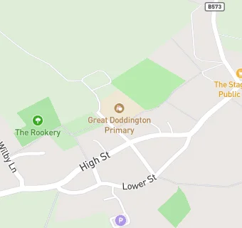 map for Great Doddington Pre-School