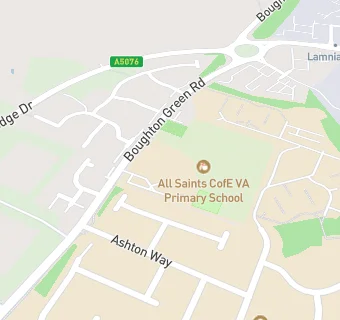 map for All Saints CofE VA Primary School