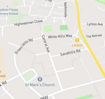 map for Kingsthorpe Bowls Club