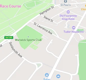 map for Warwick Sports Club